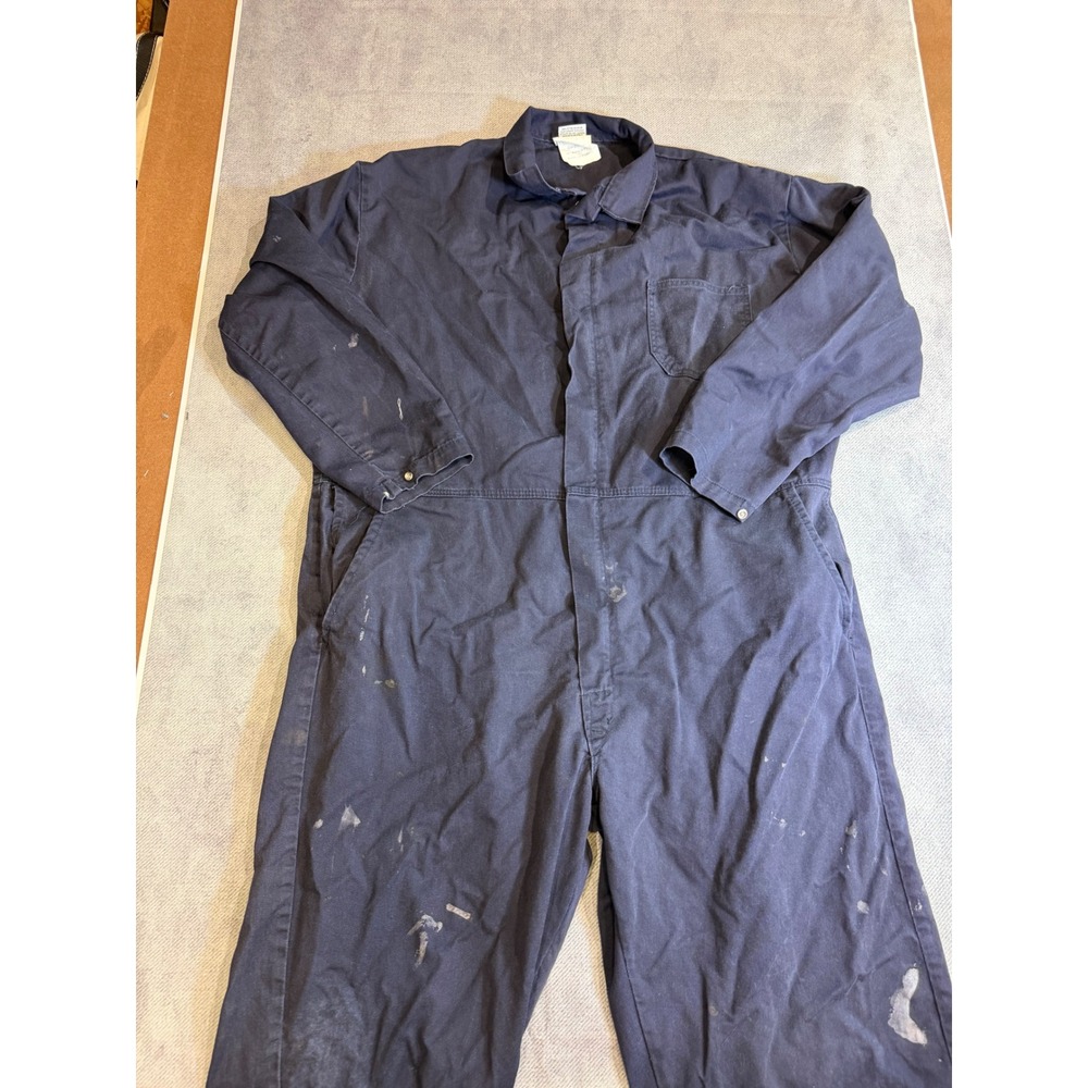 Westex Indura Ultra Soft Flame Resistant Coveralls Navy Blue 2XL Distressed